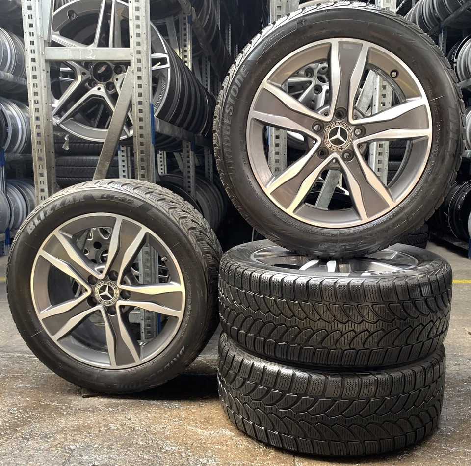 4 Orig Mercedes-Benz Winterräder 225/50 R17 94H C-Klasse W205 S205 A2054010800 3 - Bild 1 von 3