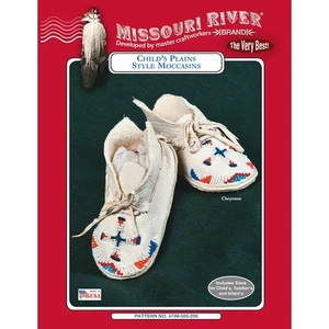 Child's Plains Style Moccasins Pattern - Picture 1 of 2