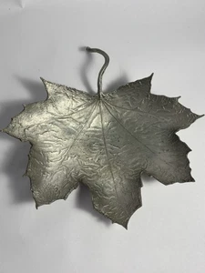 "Tazón grande Don Drumm detallado hoja de peltre aproximadamente 8x8"" firmado" - Imagen 1 de 10