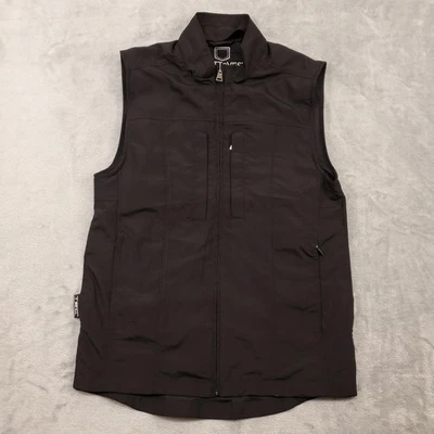 SCOTTeVEST Travel Vest Mens Small Black TEC Utility Zip Lightweight Pockets - Image 1 of 4