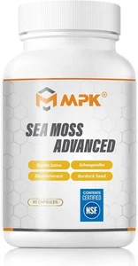 MPK 3000 mg Sea Moss Advanced Ashwagandha,Bladderwrack, sea Black Seed...  - Picture 1 of 8