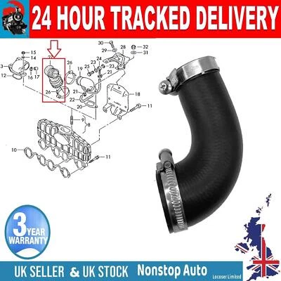 TURBO INTERCOOLER HOSE PIPE FOR VW PASSAT TRANSPORTER T4 028129628A - Image 1 of 4