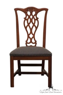 UNIVERSAL FURNITURE Solid Cherry Traditional Chippendale Style Dining Side Chair - Image 1 of 4