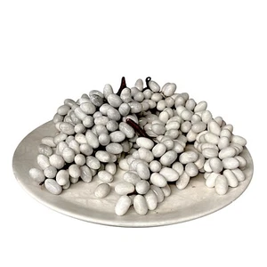 Centerpiece With Clusters White Carrara Marble Handmade Home Decor Ø 33Cm - Picture 1 of 6