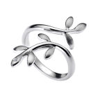 Lily & Lotty Sterling Silver 0.01Ct Diamond Laurel Leaf Ring