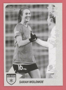Sarah Woldmoe 2021 Parkside NWSL Volume 2 STARS BLACK & WHITE PARALLEL #S48