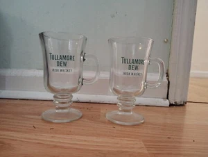 2 Tullamore Dew Irish Whiskey Glass Mugs 8 oz - Picture 1 of 2