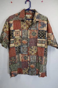 Tori Richard Hawaiian Shirt Short Sleeve Men's Size Medium Colorful Camp - Picture 1 of 8
