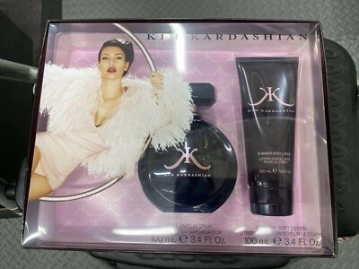  Kim Kardashian Classic Eau De Parfum Spray & Shimmer Body Lotion 3.4 oz 2pc Set - Image 1 of 3