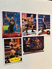 H 5 The Rock topps wwe wwf wrestling cards see scan played for Miami hurricanes