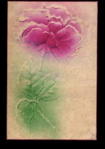 postcard Embossed Flower (P-1-T) - Picture 1 of 2