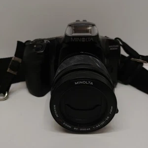 Minolta Maxxum 300si analoge Spiegelreflexkamera 35 mm mit AF-Zoom 80-200 Objektiv getestet EUc - Bild 1 von 4