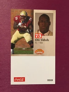 Oli Udoh 2019 Senior Bowl card 1/26/19 Elon - Picture 1 of 1