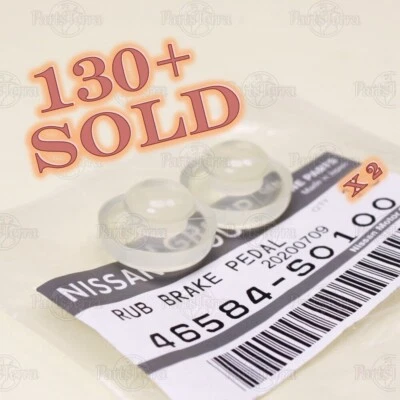 46584-S0100  New OEM NISSAN INFINITI Brake & Clutch Rubber Pedal Stoppers  -  x2 - Image 1 of 4