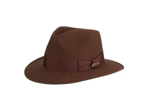 Indiana Jones offizielle Fedora-Mütze Pinch vorne Wollfilz - #IJ551 - Bild 1 von 2