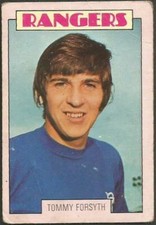 A &BC 1973 SCOTTISH FOOTBALLERS #037-RANGERS-TOMMY FORSYTH