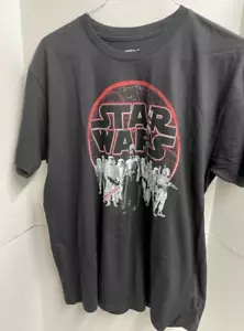 Star Wars Shirt Mens Large Black Short Sleeve Darth Vader Storm Troopers - Picture 1 of 7