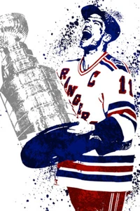 Mark Messier Rangers Stanley Cup Art Wall Indoor Room Poster - POSTER 20x30 - Picture 1 of 4