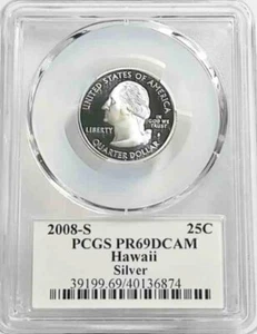 2008 S 25C Silver State Quarter Hawaii Proof PR69 DCAM PCGS - Picture 1 of 2