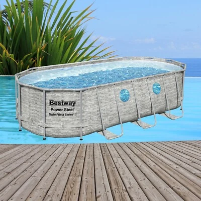 Poolfolie Bestway 549x274x122cm Pool Power Steel mit Rahmen Ersatz Swimmig 56716 - Bild 1 von 4