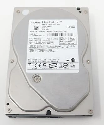 Hitachi HDP725016GLA380 160Gb 7200RPM 3.5" SATA Desktop Drive - Image 1 of 2