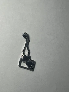 January Birthstone Rhodolite Garnet Idaho Shaped Pendant Nevada Sterling Silver - Picture 1 of 2