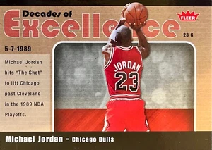 Michael Jordan Fleer 07-08 #3 Decarde of Excellence Glossy Chicago Bulls - Picture 1 of 1