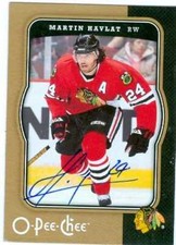 Martin Havlat autographed Hockey Card (Chicago Blackhawks) 2007-2008 O-Pee-Chee