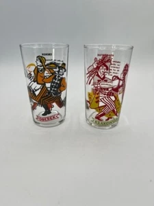 VTG Drinking Glass Polish Poland Folk Dance KRAKOWIAK MAZUR OBEREK GORALSKI - Picture 1 of 4