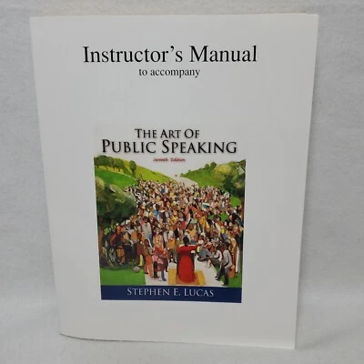 The Art of Public Speaking Seventh Edition Instructor's Manual Paperback - Image 1 of 4