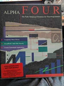 Alpha Four Relational Database for Non-Programmers Set Evaluation Copy Zip Code - Picture 1 of 4