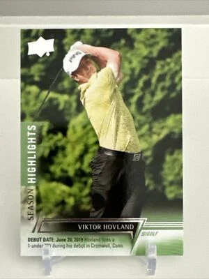 2024 Upper Deck UD Golf SEASON HIGHLIGHTS DEBUT #65 Viktor Hovland - Image 1 of 2