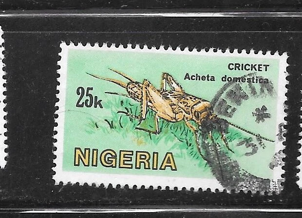 NIGERIA SC #505 1986 CRICKET CONMEMORATIVO ANTIGUO VINTAGE USADO POSTAL SELLO EN MUY BUEN ESTADO Foto 1 de 1