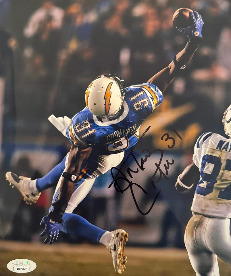 Antonio Cromartie Los Angeles Signed 8x10 Autographed Photo JSA - Image 1 of 1
