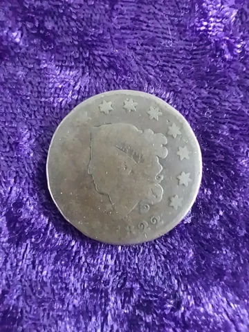 1822 Coronet Matron Head Copper Large Cent Cover