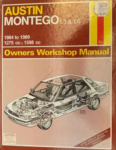 Austin Montego Workshop Repair Manual 1984-1989 with MPN HA1066 - Picture 1 of 1