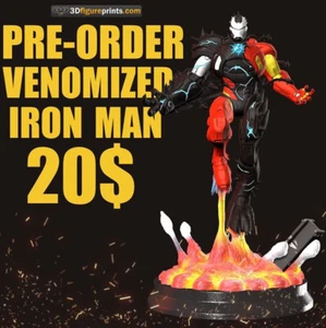Unpainted MC Venom Iron Man - Picture 1 of 1