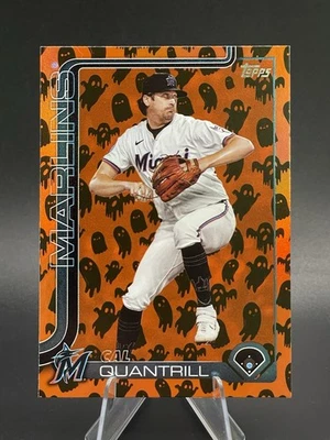 2025 Topps Update Cal Quantrill Ghost Foil #US191 Marlins Sp - Image 1 of 2