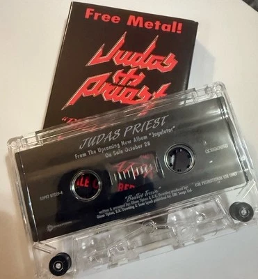 PROMO Judas Priest – Bullet Train Single Music Free Cassette Tape Jugulator - Image 1 of 3