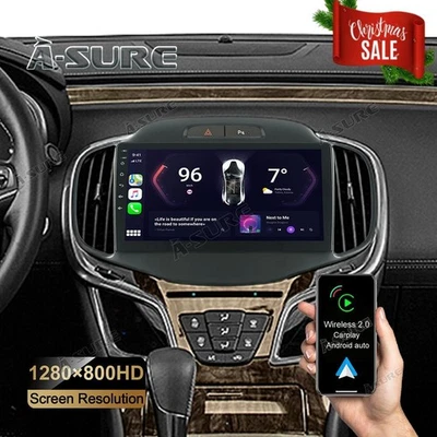 Rádio estéreo veicular Android 14 Carplay para Buick Lacrosse 2014-2016 GPS de navegação 2+32GB - Imagem 1 de 4
