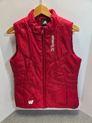 Women’s Large Wisconsin Badgers Red Insulated Vest NCAA College Sportswear - Image 1 of 4