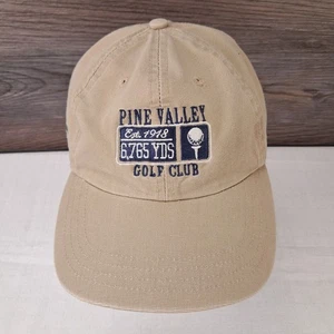 Sombrero de club de golf Pine Valley Est 1918 6.756 yardas beige gorra ajustable - Imagen 1 de 11