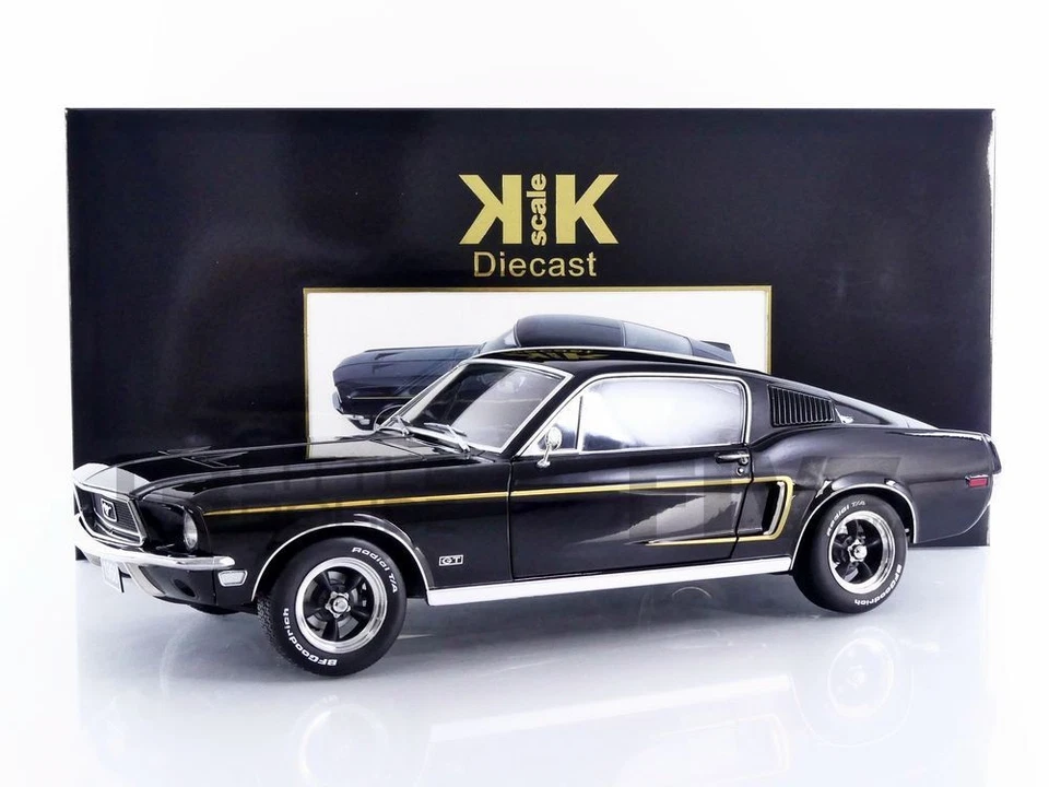 KK SCALE MODELS 1/12 - FORD MUSTANG GT FASTBACK - 1968 120223BK - Photo 1/1