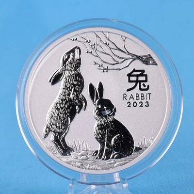 Australien 8 $ 2023  Year of the Rabbit   5 Oz Silber 9999  BU - Bild 1 von 2