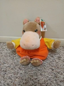 VINTAGE 1995 GUND Richard Scarry Busy World HILDA HIPPO 16" Plush Stuffed Animal - Picture 1 of 8