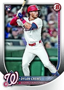 Dylan CREWS Nationals - Topps Bowman 2025 RC / Rookie - Picture 1 of 1