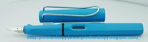 2011 SPECIAL EDITION LAMY SAFARI AQUAMARINE Fountain Pen Rare Free Shipping Nice - Picture 1 of 4