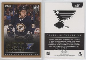 2013-14 Score Hot Rookies Gold Vladimir Tarasenko #647 Rookie RC