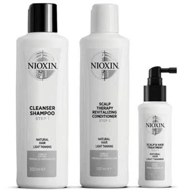 NIOXIN System 1 Kit (Cleanser Shampoo Scalp Therapy Treatment) Authentic - Image 1 of 4