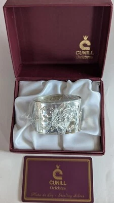 Anillo Servilletero Cunill Orfebres Plata de Ley Nuevo en Caja Foto 1 de 3